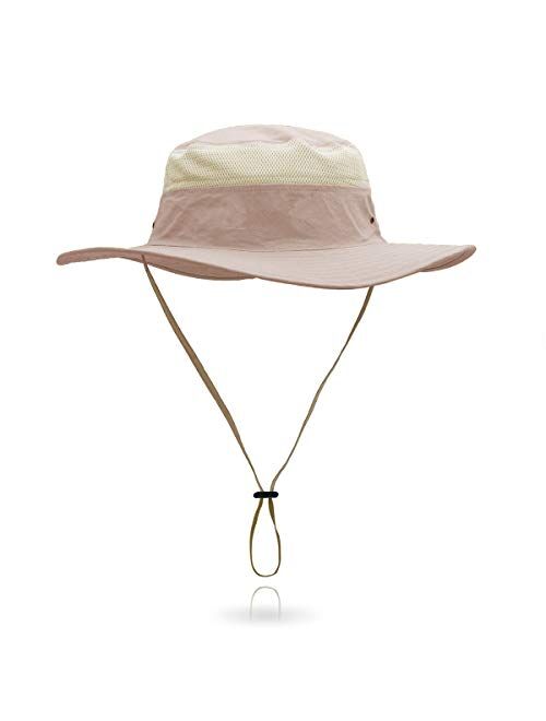 Outdoor Sun Hat Bucket Hats for Women Sun Protection Mesh Cap Quick-Dry UPF 50+