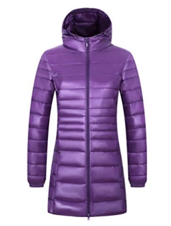 CATERTO Women Ultra Light Down Packable Hooded Coat