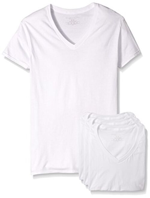 Fruit of the Loom Men's Premium V-Neck Tee (Pack of 4)