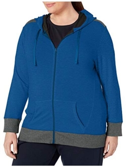 Women's Plus Size Active French Terry Full-Zip Hoodie