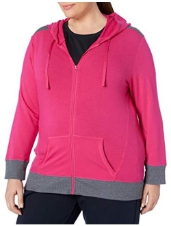 Women's Plus Size Active French Terry Full-Zip Hoodie