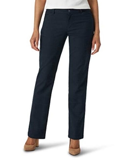 Women's Wrinkle Free Relaxed Fit Straight Leg Pant