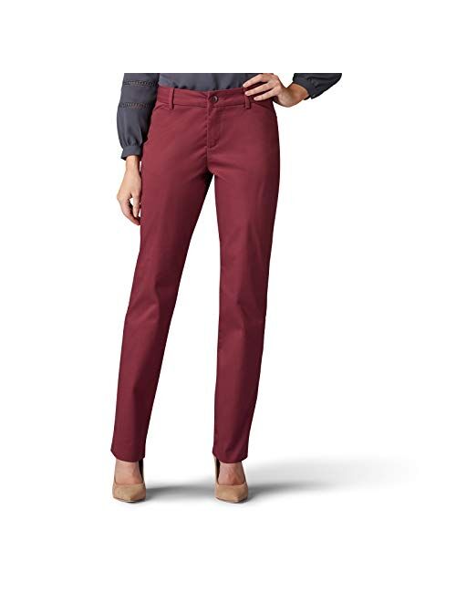 Lee Women's Wrinkle Free Relaxed Fit Straight Leg Pant