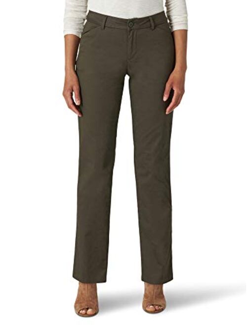 Lee Women's Wrinkle Free Relaxed Fit Straight Leg Pant