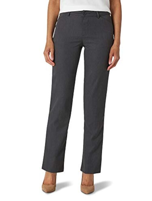 Lee Women's Wrinkle Free Relaxed Fit Straight Leg Pant