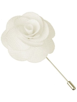 Flairs New York Gentleman's Essentials Premium Handmade Flower Lapel Pin Boutonniere