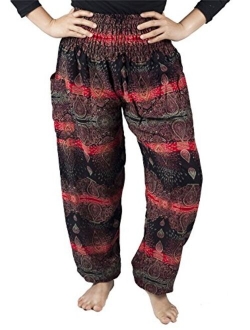 LOFBAZ Elephant Harem Pants for Women S-4XL Plus Yoga Hippie Boho PJ Clothing