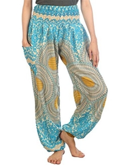 LOFBAZ Elephant Harem Pants for Women S-4XL Plus Yoga Hippie Boho PJ Clothing