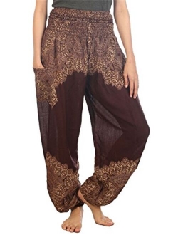 LOFBAZ Elephant Harem Pants for Women S-4XL Plus Yoga Hippie Boho PJ Clothing