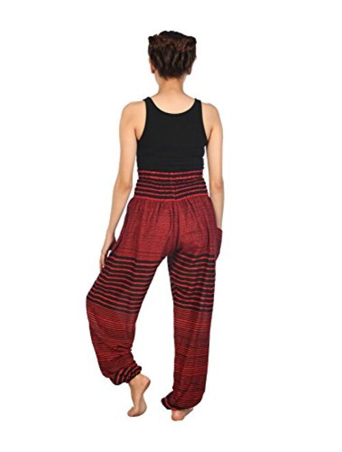 LOFBAZ Elephant Harem Pants for Women S-4XL Plus Yoga Hippie Boho PJ Clothing