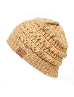 C.C Exclusives Cable Knit Beanie - Thick, Soft & Warm Chunky Beanie Hats (HAT-20A)(HAT-30)(HAT-730)