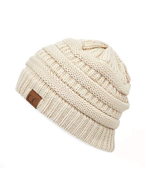 C.C Exclusives Cable Knit Beanie - Thick, Soft & Warm Chunky Beanie Hats (HAT-20A)(HAT-30)(HAT-730)