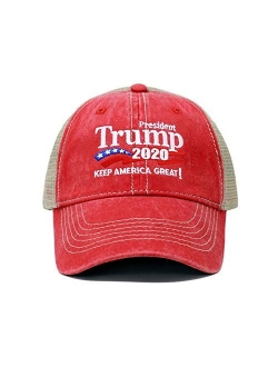 CHOK.LIDS Trump 2020 Keep America Great Campaign Embroidered US Hat Baseball Trucker Cap New TC10