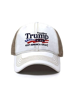 CHOK.LIDS Trump 2020 Keep America Great Campaign Embroidered US Hat Baseball Trucker Cap New TC10