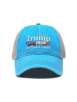 CHOK.LIDS Trump 2020 Keep America Great Campaign Embroidered US Hat Baseball Trucker Cap New TC10