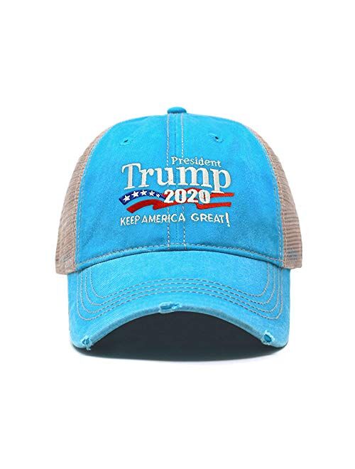 CHOK.LIDS Trump 2020 Keep America Great Campaign Embroidered US Hat Baseball Trucker Cap New TC10