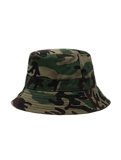 CHOK.LIDS Cotton Bucket Hats Unisex Wide Brim Outdoor Summer Cap Hiking Beach Sports