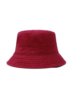 CHOK.LIDS Cotton Bucket Hats Unisex Wide Brim Outdoor Summer Cap Hiking Beach Sports