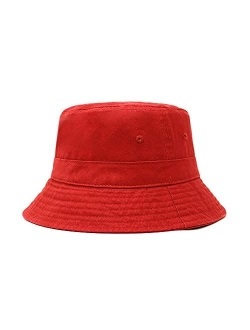 CHOK.LIDS Cotton Bucket Hats Unisex Wide Brim Outdoor Summer Cap Hiking Beach Sports
