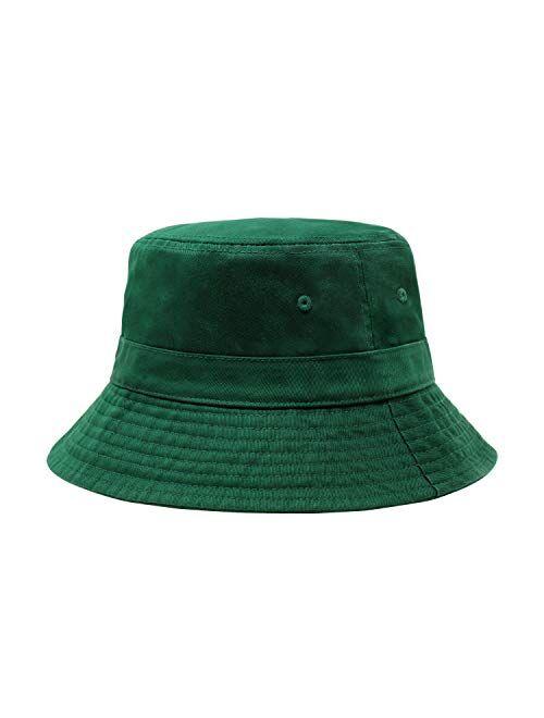 CHOK.LIDS Cotton Bucket Hats Unisex Wide Brim Outdoor Summer Cap Hiking Beach Sports