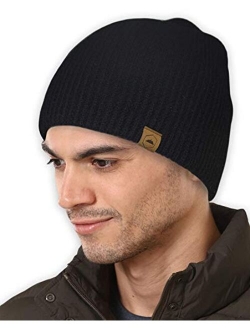 Winter Beanie Knit Hats for Men & Women - Warm, Stretchy & Soft Daily Ribbed Toboggan Cap