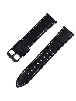 Quick Release Leather Watch Band, Fullmosa 6 Colors Wax Oil 14mm 16mm 18mm 20mm 22mm 24mm Leather Watch Strap