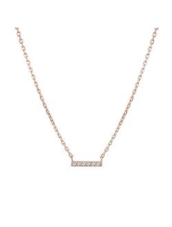 14K Gold Plated Heart/Dot/Bar/Triangle Necklace | Layered Necklaces | Gold Necklaces for Women | 18" Length with a 2" Extension