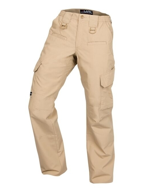 LA Police Gear Women's Operator Tractical Pant with 8 Pockets and Elastic Waist