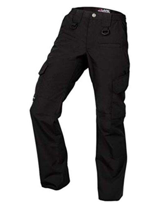 LA Police Gear Women's Operator Tractical Pant with 8 Pockets and Elastic Waist