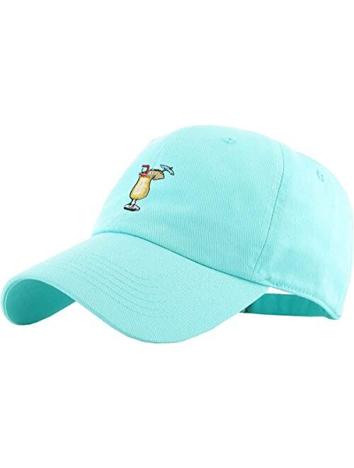 KBETHOS Pineapple Dad Hat Baseball Cap Polo Style Unconstructed