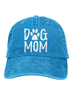 Splash Brothers Customized Unisex Dog Mom Vintage Jeans Adjustable Baseball Cap Cotton Denim Dad Hat