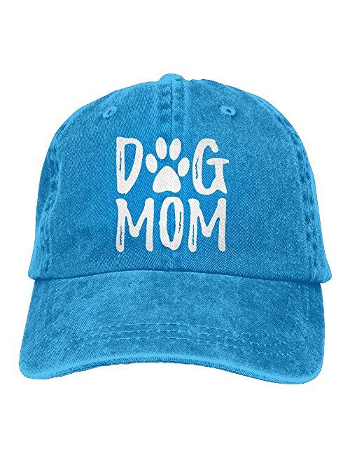 Splash Brothers Customized Unisex Dog Mom Vintage Jeans Adjustable Baseball Cap Cotton Denim Dad Hat