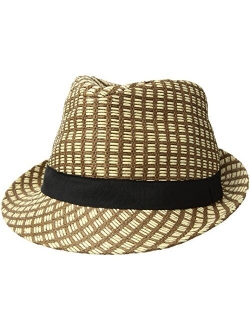 Simplicity Men/Women Summer Classic Short Brim Beach Sun Hat Straw Fedora Hat