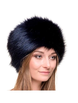 Futrzane Russian Faux Fur Hat for Women - Like Real Fur - Comfy Cossack Style