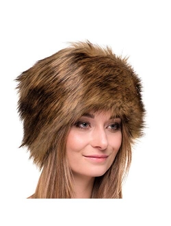 Futrzane Russian Faux Fur Hat for Women - Like Real Fur - Comfy Cossack Style