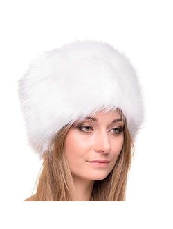 Futrzane Russian Faux Fur Hat for Women - Like Real Fur - Comfy Cossack Style