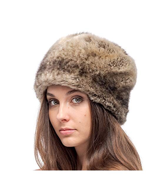 Futrzane Russian Faux Fur Hat for Women - Like Real Fur - Comfy Cossack Style