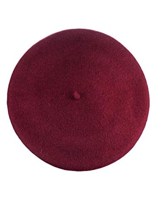 NYFASHION101 French Style Lightweight Casual Classic Solid Color Wool Beret