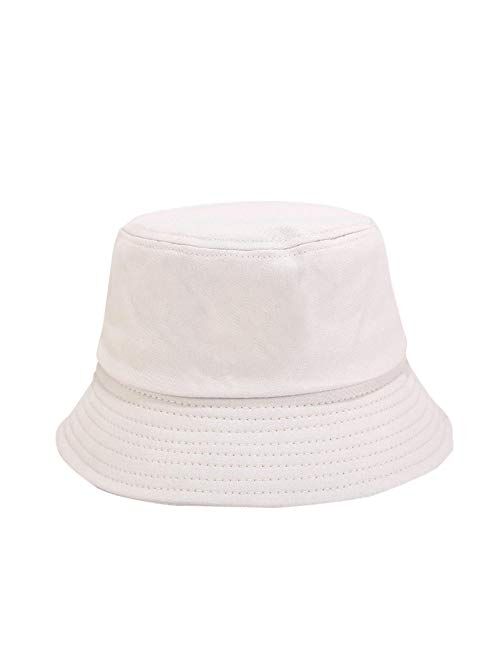 Ruinono Unise Hat Summer Travel Bucket Beach Sun Hat Smile Face Visor