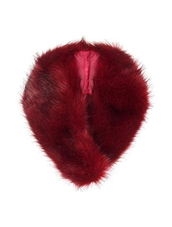 Futrzane Detachable Faux Fur Collar Wrap for Women - Retro Scarf - Like Real Fur