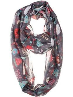 VIVIAN & VINCENT Soft Light Weight Christmas Holiday Festival Sheer Scarf