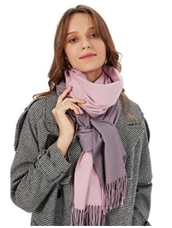 Womens Pashmina Shawls Wraps Warm Winter Scarfs Gift Reversible Soft Cashmere Feel Fall Scarf for Girls