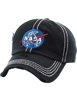 Vintage NASA Insignia Dad Hat Collection Baseball Cap Polo Style Adjustable Worm