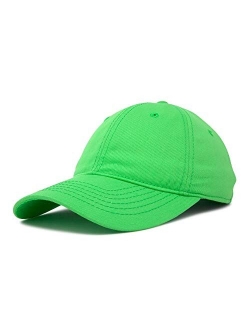 Womens Cap Adjustable Hat 100% Cotton Black White Gold Lavender Blue Pink Lime Green Hot Pink
