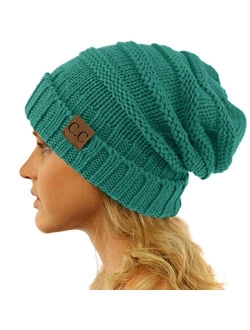 Winter Trendy Warm Oversized Chunky Baggy Stretchy Slouchy Skully Beanie Hat