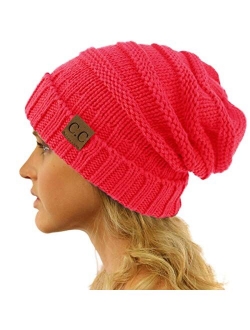 Winter Trendy Warm Oversized Chunky Baggy Stretchy Slouchy Skully Beanie Hat