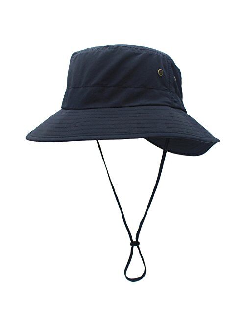 LLmoway Women Lightweight Safari Sun Hat Quick Dry Fishing Hat with Strap Cool