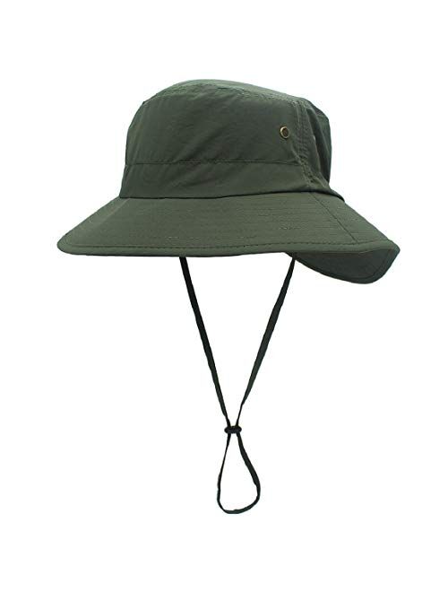 LLmoway Women Lightweight Safari Sun Hat Quick Dry Fishing Hat with Strap Cool