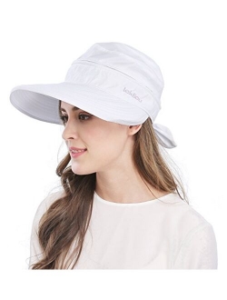 Wide Large Brim Sun Hat Summer UV Protection Thin Hat 2 in 1 Beach Sun Hat