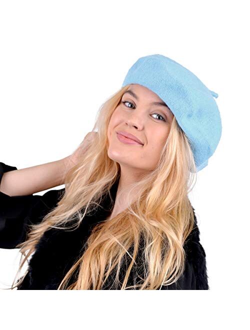 Nollia Solid Color French Wool Beret